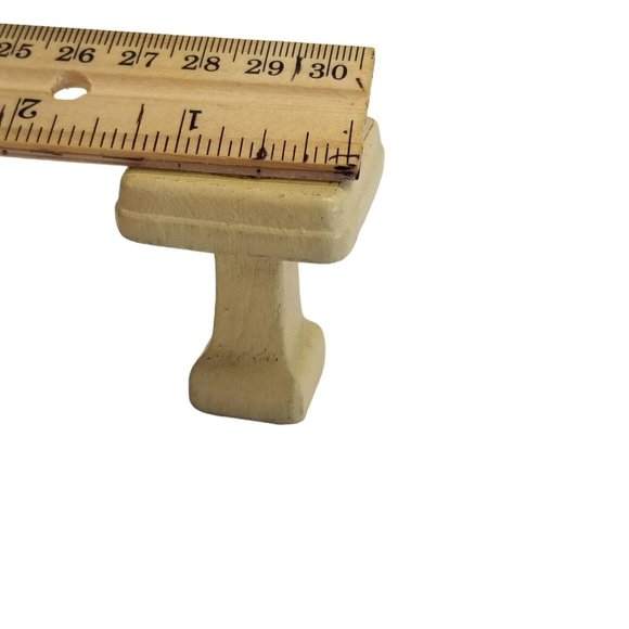 Dollhouse Furniture Accessory Vintage Miniature Bathroom Sink Pedestal Bird Bath - Picture 9 of 9